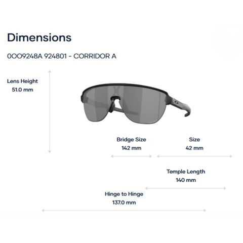  Kính Mát Thể Thao Nửa Khung Oakley Corridor a 0OO9248A – Tem Chính Hãng Luxottica 