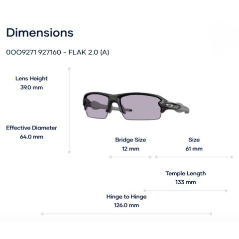  Kính Mát Thể Thao Oakley Flak 2.0 a 0OO9271 – Tem Chính Hãng Luxottica 