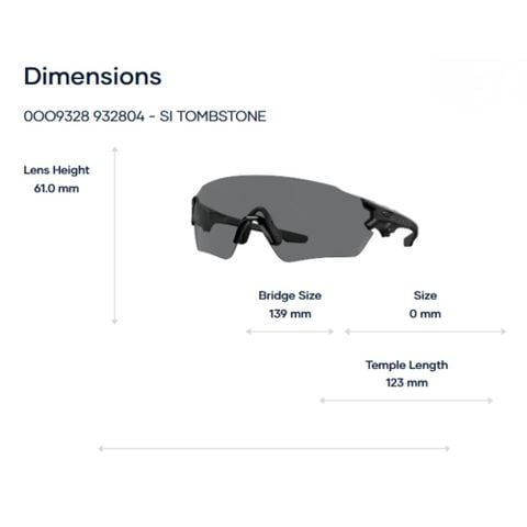  Oakley Si tombstone 0OO9328 Kính Mát Không Gọng – Tem Chính Hãng Luxottica 