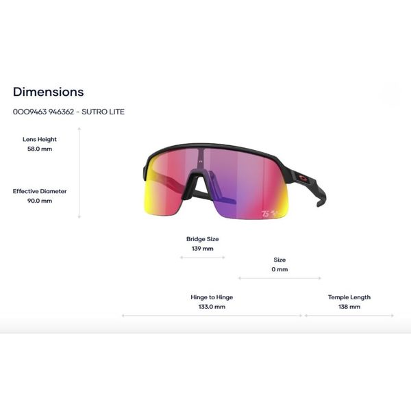 Kính Mát Oakley Sutro lite 0OO9463- Tem chính hãng Luxottica