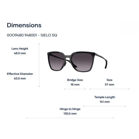  Kính Mát Vuông Oakley Sielo Sq 0OO9480 – Tem Chính Hãng Luxottica 