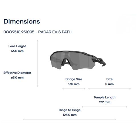  Oakley Radar EV S Path 0OO9510 Kính Mát Thể Thao Nửa Khung – Tem Chính Hãng Luxottica 