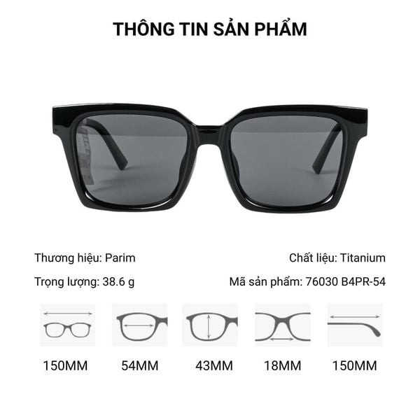 Kính Mát Titanium Parim 76030 – Tem Chính Hãng 101