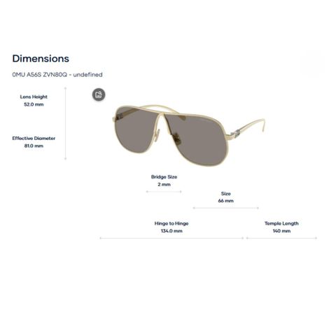  Kính mát phi công Miu Miu 0MU A56S – Tem Chính Hãng Luxottica 