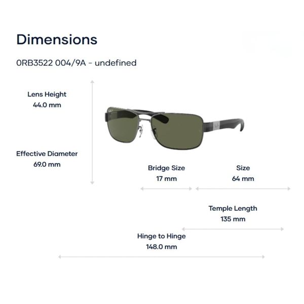 Kính Mát Ray-Ban 0RB3522 – Tem Chính Hãng Luxottica