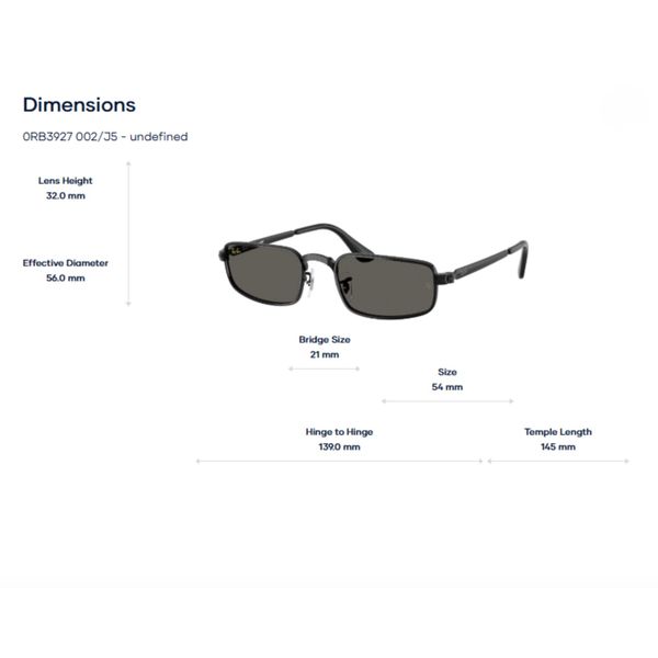 Kính Mát Pillow RayBan 0RB3927 - Tem Chính Hãng Luxottica