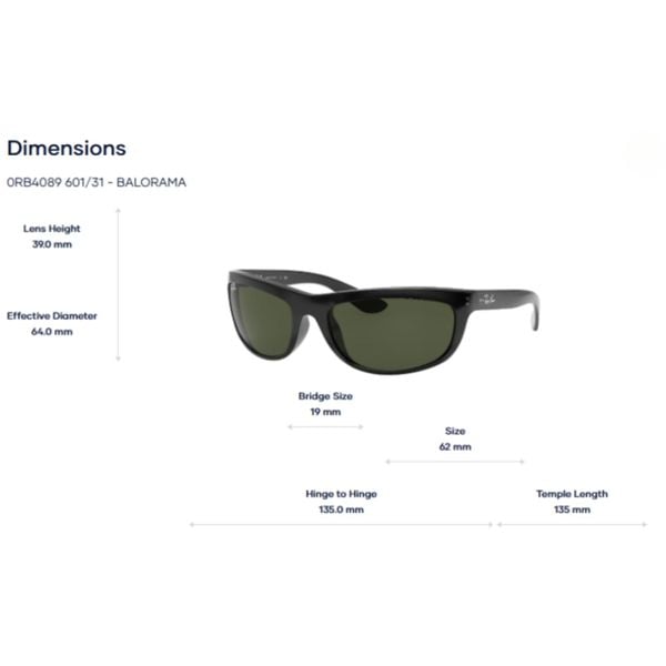 Kính Mát Rayban 0RB4089 Balorama – Tem Chính Hãng Luxottica