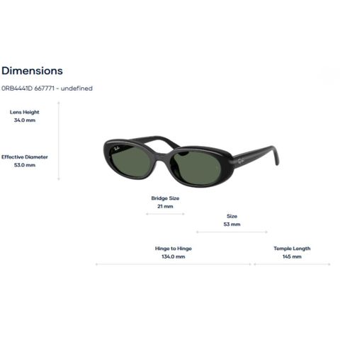  RayBan 0RB4441D Kính Mát - Tem Chính Hãng Luxottica 