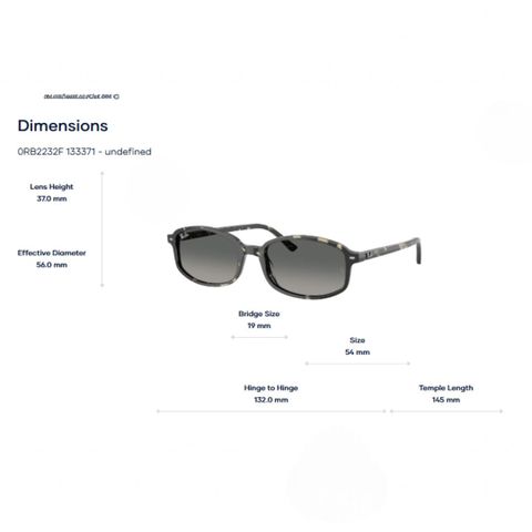  Kính Mát RayBan 0RB2232F – Tem Chính Hãng Luxottica 