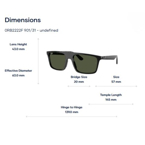  Kính Mát RayBan 0RB2222F – Tem Chính Hãng Luxottica 