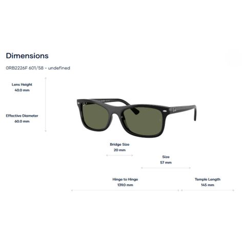  Kính Mát RayBan 0RB2226F – Tem Chính Hãng Luxottica 
