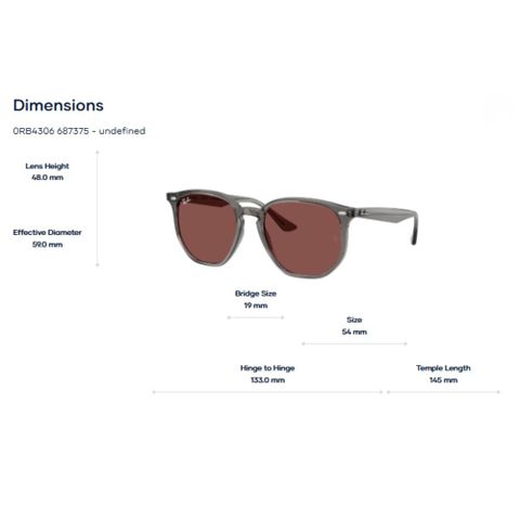  Kính Mát RayBan 0RB4306 – Tem Chính Hãng Luxottica 