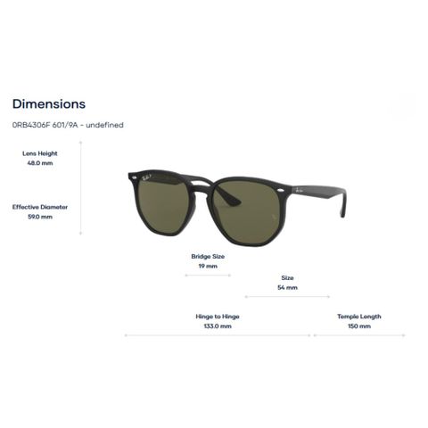  Kính Mát Phân Cực RayBan 0RB4306F – Chính Hãng Luxottica 