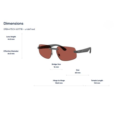  Kính Mát Không Gọng RayBan 0RB4475 - Tem Chính Hãng Luxottica 