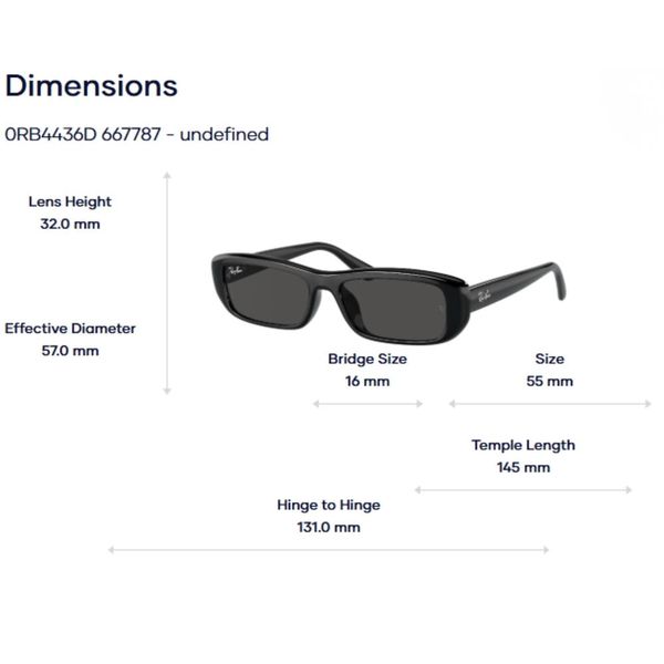 RayBan Bio-Based 0RB4436D Kính Mát Pillow