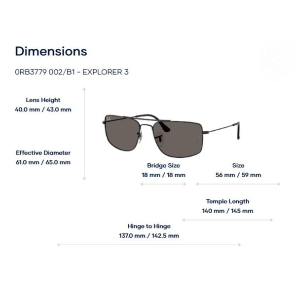 Kính Mát Pilot RayBan Explorer III 0RB3779 – Tem Chính Hãng Luxottica