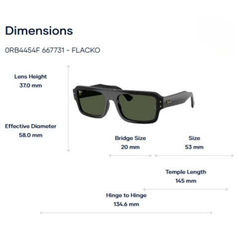  RayBan Flacko 0RB4454F Kính Mát Mega Hawkeye – Chính Hãng Luxottica 