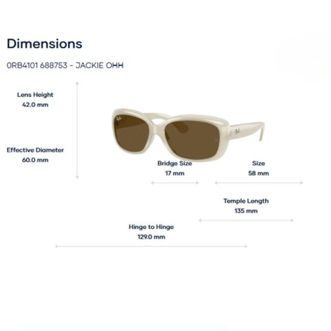  RayBan Jackie Ohh 0RB4101 Kính Mát Butterfly – Tem Chính Hãng Luxottica 