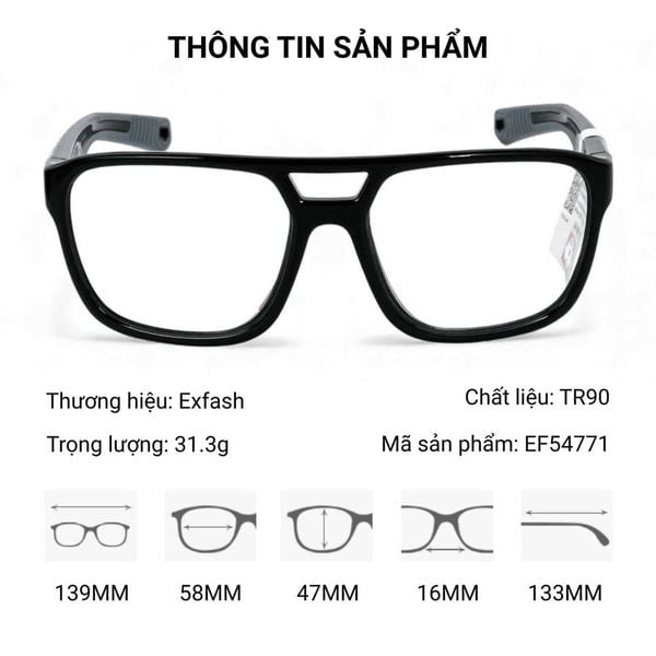 Gọng Kính Thể Thao Exfash EF54771 - Tem Chính Hãng 101