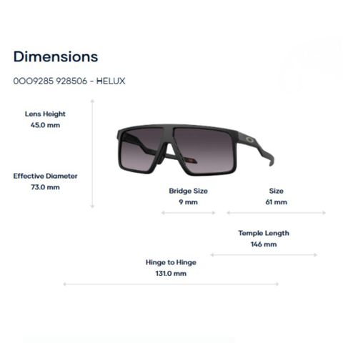  Oakley Helux 0OO9285 Kính Mát Thể Thao – Tem Chính Hãng Luxottica 