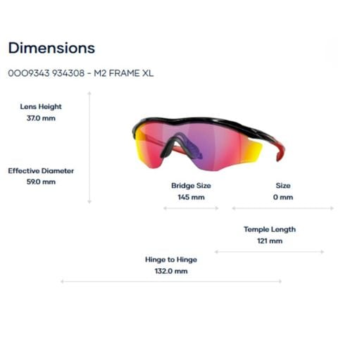  Kính Thể Thao Oakley M2 frame xl 0OO9343 – Tem Chính Hãng Luxottica 
