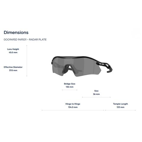  Kính Mát Thể Thao Oakley Radar plate 0OO9495D - Tem Chính Hãng Luxottica 