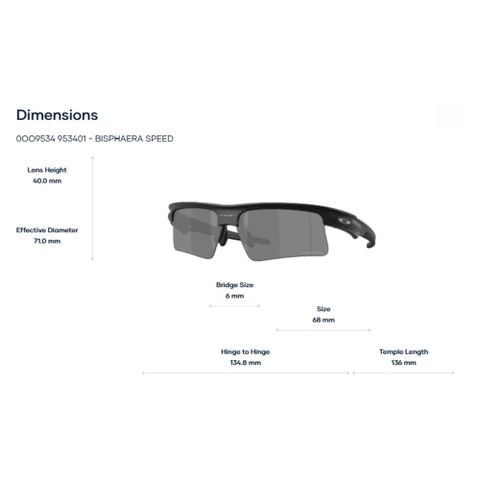  Kính Mát Thể Thao OAKLEY 0OO9534 – Bisphaera speed – Tem Chính Hãng Luxottica 