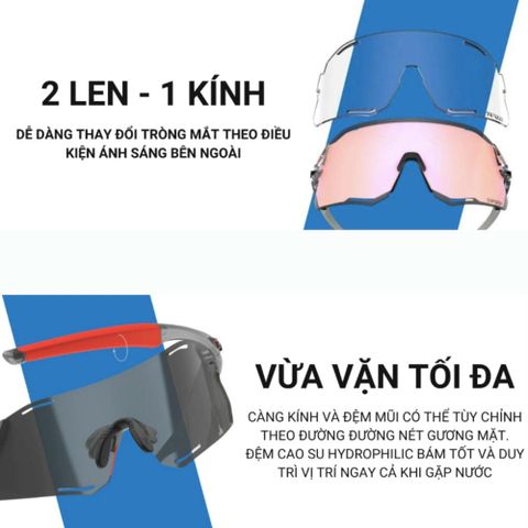  Kính Mát Thể Thao Tifosi Rail Race (2 Lens 1 Kính) – Chính Hãng 