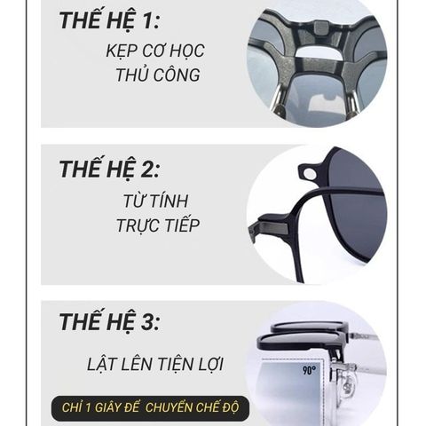  Clip On Snap 2288 Kính Râm Cận – Bộ 2 Kẹp Kính 