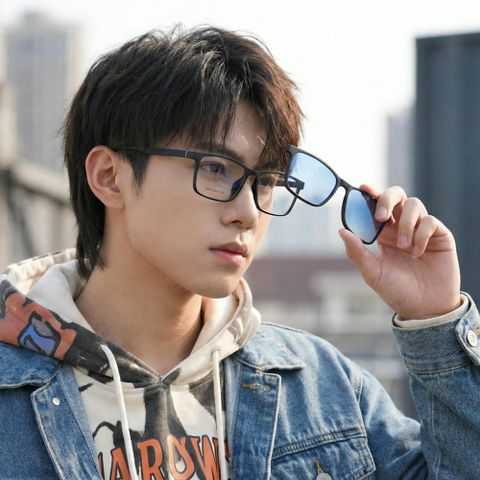  Kính Râm Cận Clip On Snap 12174 TR90 Phân Cực Polarized 2 Trong 1 Bộ 5 Kẹp Cao Cấp 