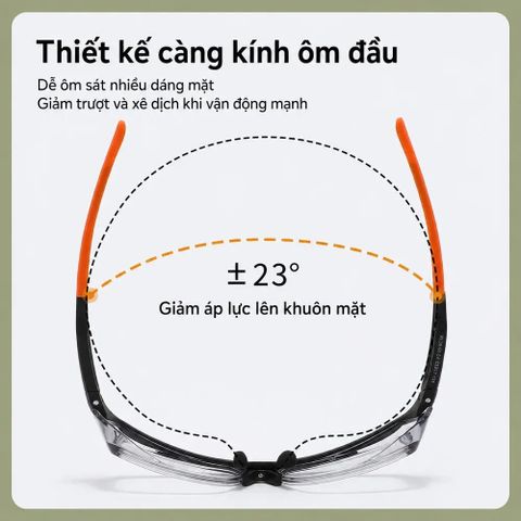  Kính Thể Thao Bảo Hộ KL06-05 – Lắp Được Tròng Theo Độ Tùy Chỉnh 