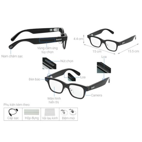  Rokid Glasses RV101 Kính Thông Minh AI Đa Năng 