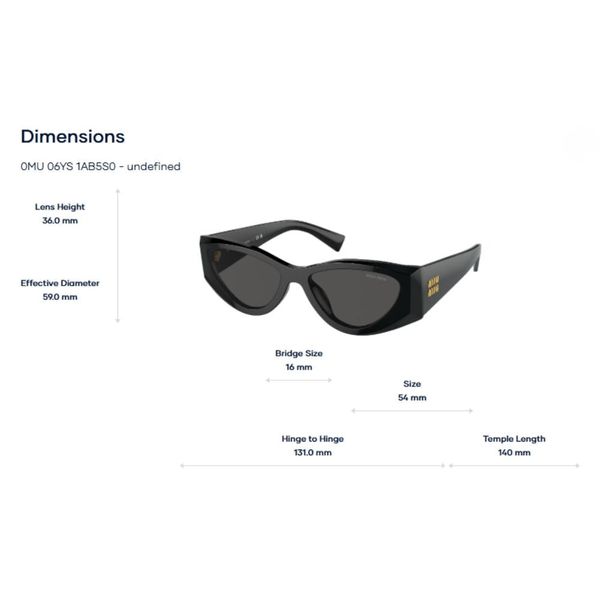 Kính Mát Miu Miu 0MU 06YS - Tem Chính Hãng Luxottica