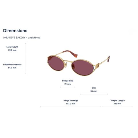  Kính Mát Miu Miu 0MU 52YS – Tem Chính Hãng Luxottica 