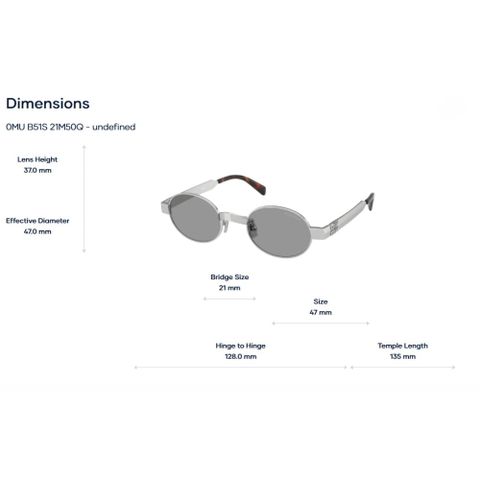  Kính Mát Miu Miu 0MU B51S – Tem Chính Hãng Luxottica 