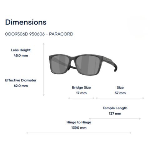  Oakley Paracord 0OO9506D Kính Mát – Tem Chính Hãng Luxottica 