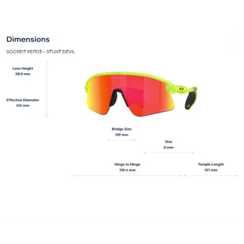  Oakley 0OO9517 Stunt devil Kính Mát Thể Thao -Tem Chính Hãng Luxottica 