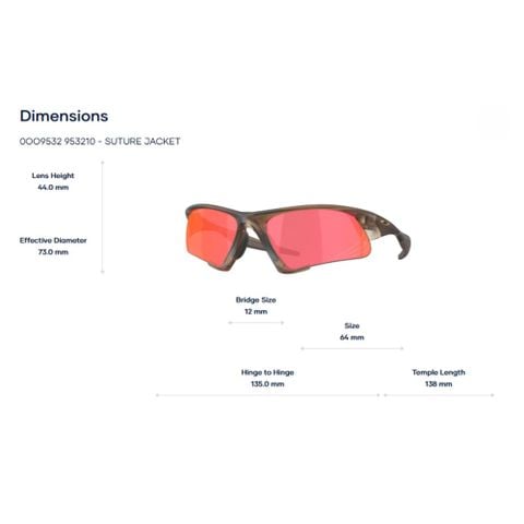  Kính Mát Thể Thao OAKLEY 0OO9532 - Suture jacket - Tem Chính Hãng Luxottica 