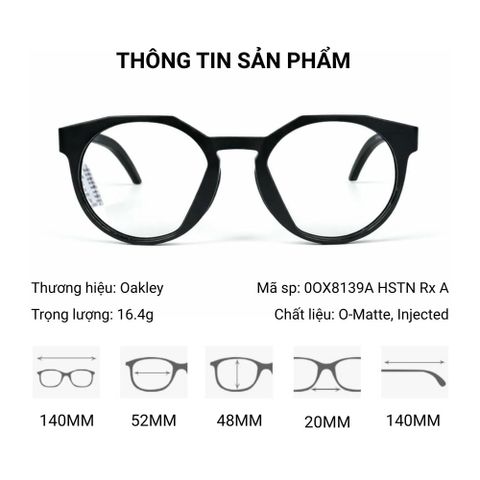  Gọng Kính Oakley 0OX8139A HSTN Rx A - Tem Chính Hãng Luxottica 