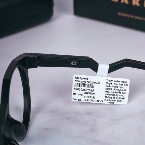  Oakley OX8139A HSTN Rx A x Kylian Mbappe Gọng Kính Thể Thao – Tem Chính Hãng Luxotica 