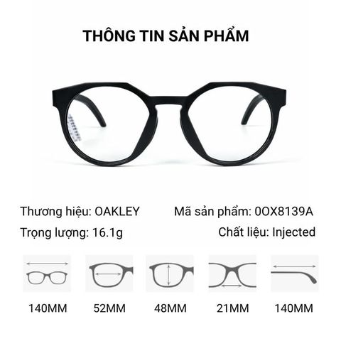  Oakley OX8139A HSTN Rx A x Kylian Mbappe Gọng Kính Thể Thao – Tem Chính Hãng Luxotica 