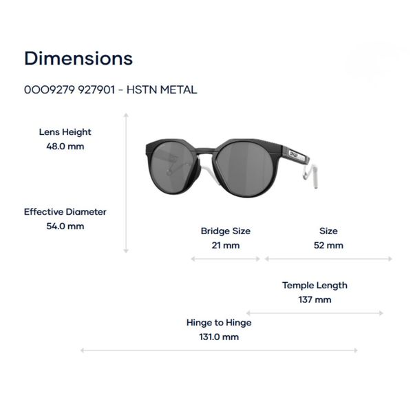 Oakley Hstn Metal 0OO9279 Kính Mát Thể Thao – Tem Chính Hãng Luxottica