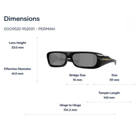  Kính Mát Oakley Permian 0OO9520 – Tem Chính Hãng Luxottica 