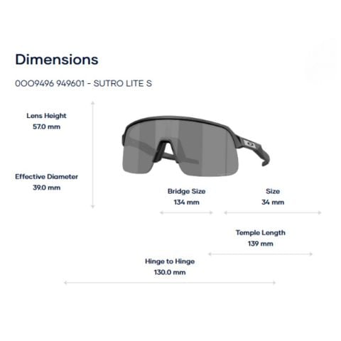  Oakley Sutro Lite S 0OO9496 Kính Mát Thể Thao Nửa Khung – Tem Chính Hãng Luxottica 