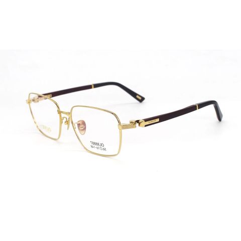  OLive 88887 Gọng Kính Mạ Vàng 18K Gỗ Đàn Hương - Chính Hãng 