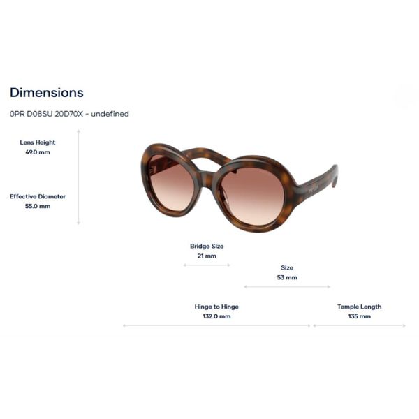  Kính Mát Prada 0PR D08SU - Tem Chính Hãng Luxottica 