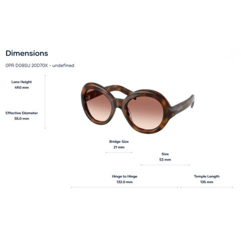  Kính Mát Prada 0PR D08SU - Tem Chính Hãng Luxottica 