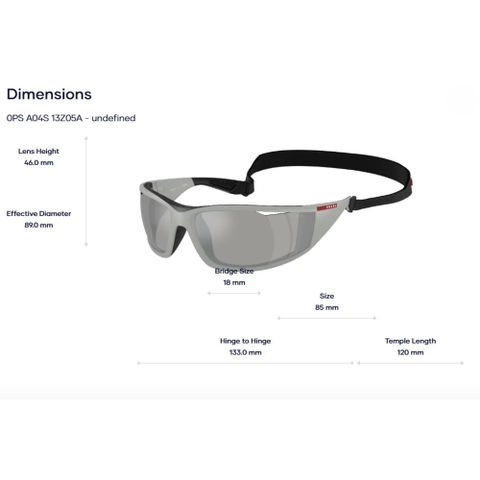  Sunglasses Kính Thể Thao Prada Linea Rossa 0PS A04S – Tem Chính Hãng Luxottica 