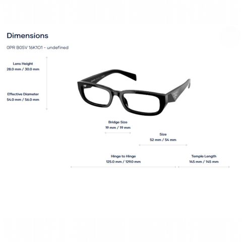  Gọng Kính Prada 0PR B05V - Chính Hãng Luxottica 