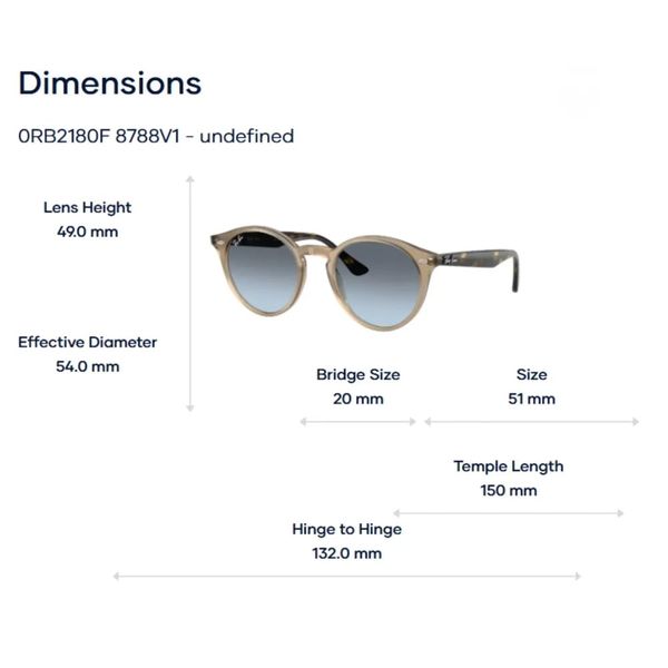 Kính Mát  Ray-Ban 0RB2180F – Tem Chính Hãng Luxottica